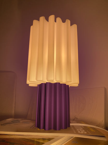 Dune Lamp - White (Purple Base)