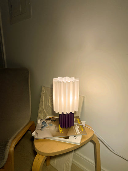 Dune Lamp - White (Purple Base)